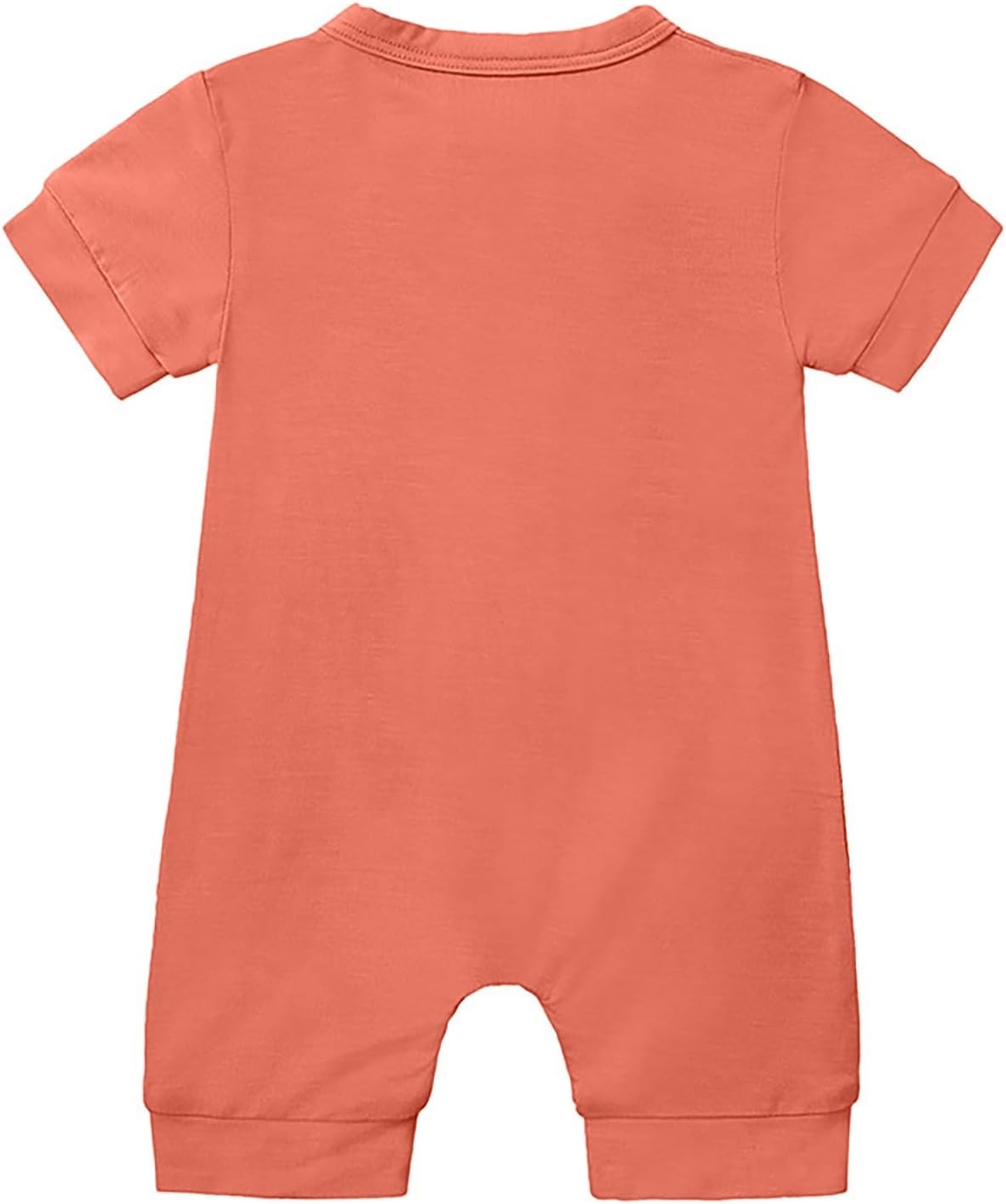 Newborn Summer Baby Boy Girl Rompers Infant Short Sleeves Zippered Bodysuit Jumpsuit Playsuit Outfit Clothes