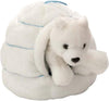Polar Bear Plush Stuffed Animal Toy, Gifts for Kids Igloo, 6 Inches