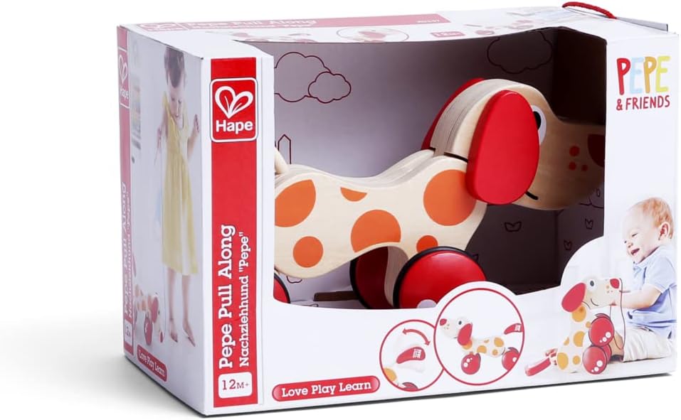 - Walk-A-Long Puppy Wooden Pull Toy