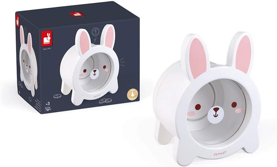 - Rabbit Moneybox - Money Saving Magnetic Piggy STEM Bank - Wood - Early-Learning - for Boys and Girls - from 3 Years +- Multilingual - J04654. Large