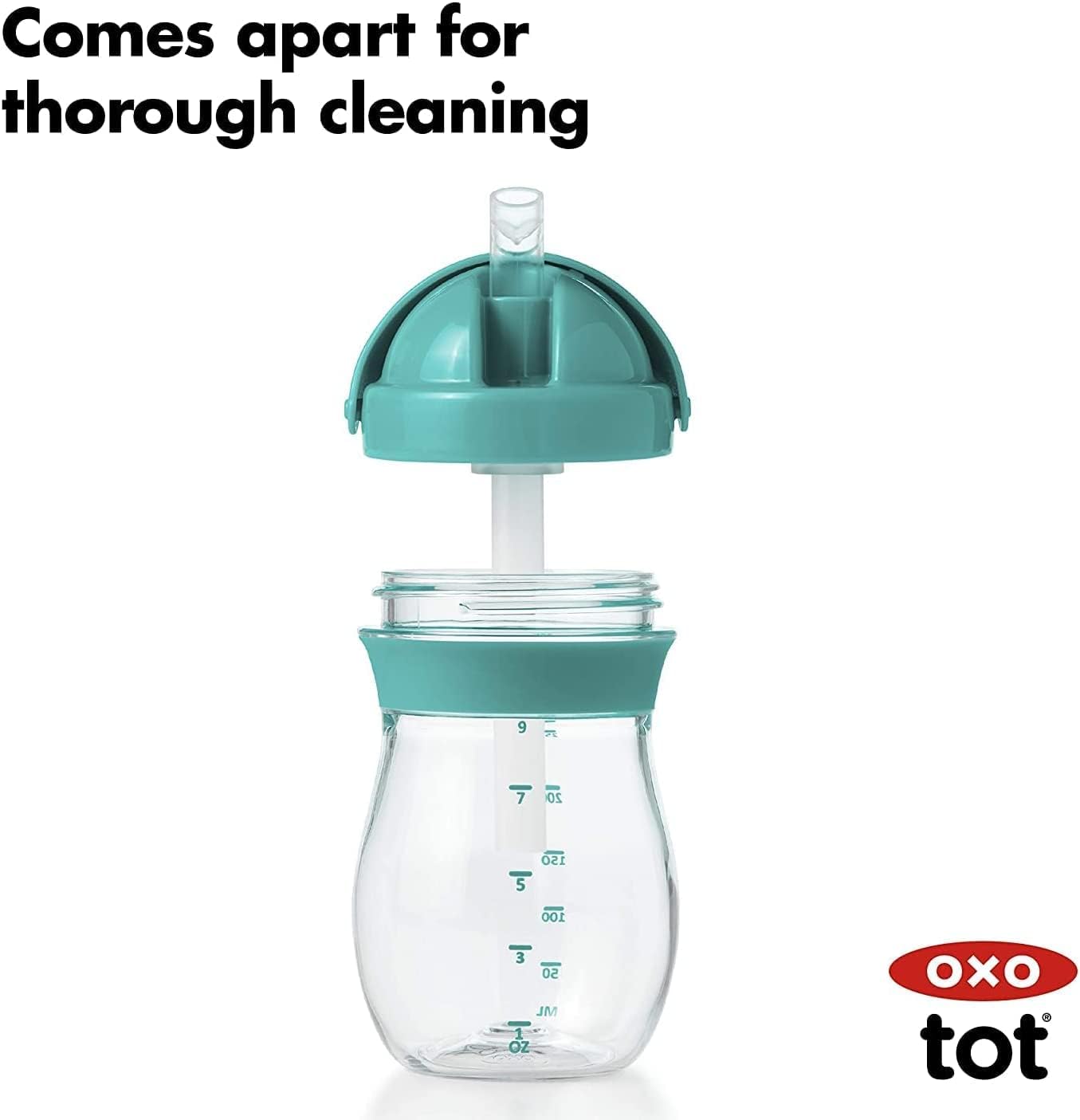 Transitions Straw Cup, Teal, 9 Ounce