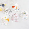 5Pcs/Lot Baby Bibs Triangle Double Cotton Bibs Cartoon Print Saliva Towel Baby Boys Girls Feeding Apron Cotton Bandana Bibs