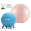 Trideer Pregnancy Ball Birthing Ball, 1.7Mm Extra Thick Yoga Ball for Maternity, Labor Birth, Exercise, Physio, Recovery Guide & Baby Memory Book Included, 440LB Anti-Burst & Non-Slip Stability Ball