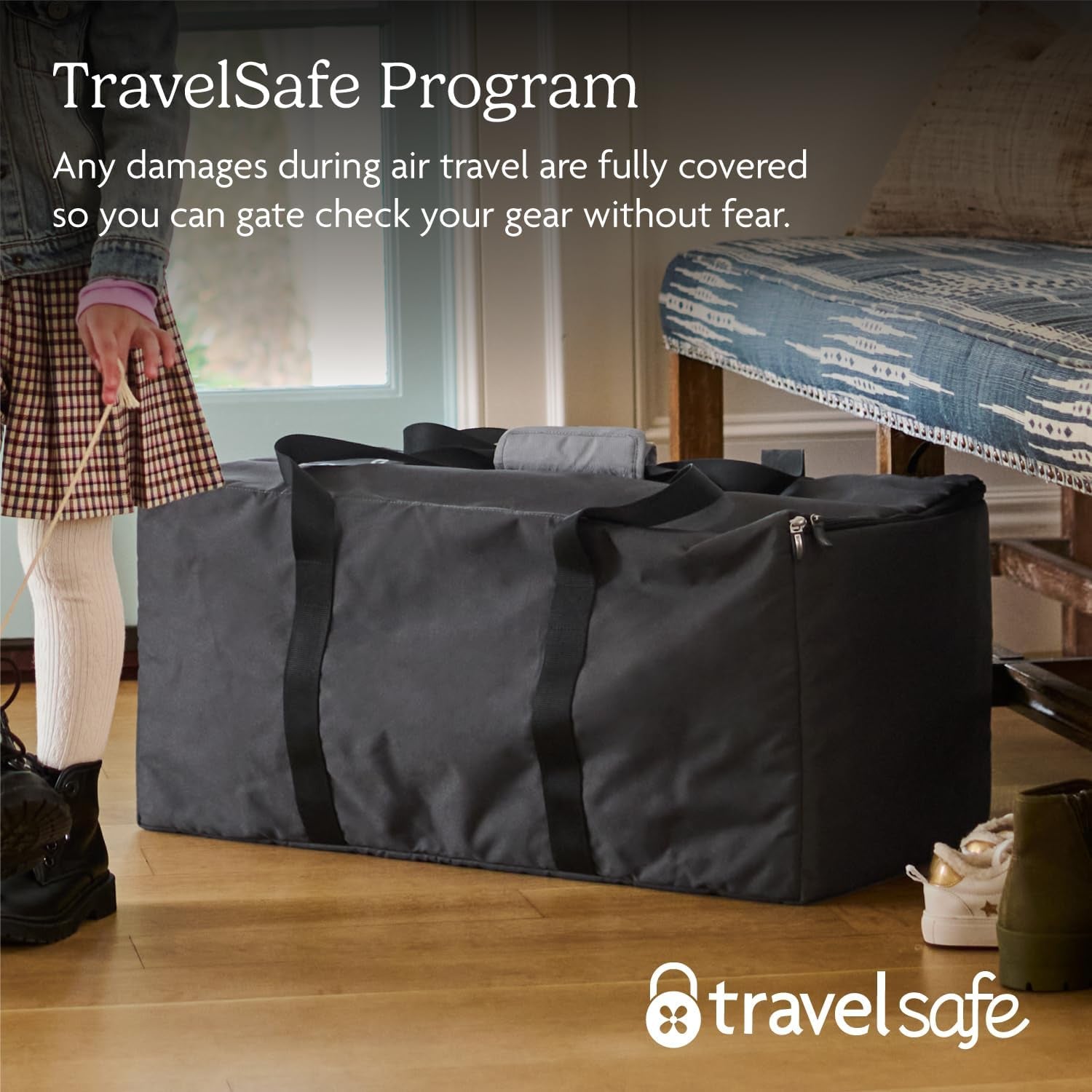 Travel Bag for Remi Playard - Fits Playard, Mattress, Bassinet and Sheet - Easy-Carry Handles + Durable Design with Travelsafe Protection