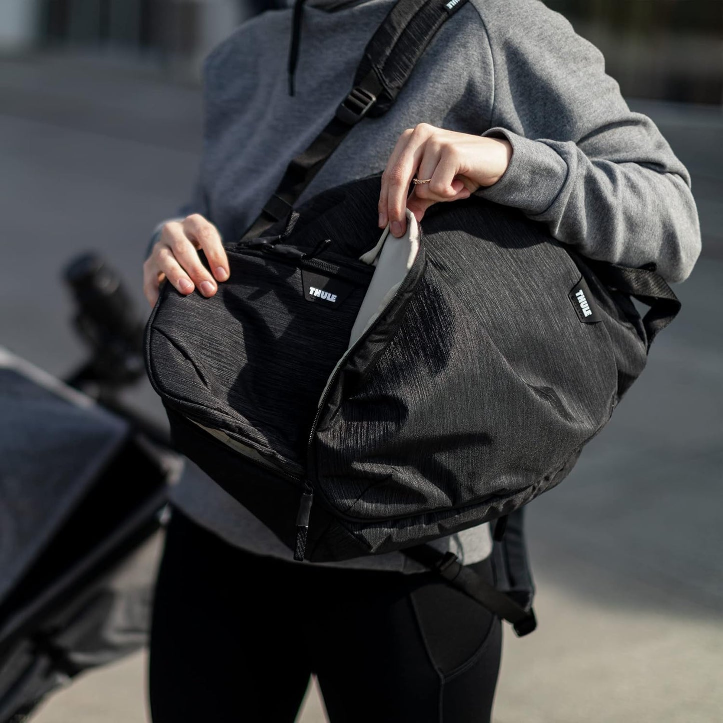 Changing Backpack - Diaper Bag Backpack - Maternity Backpack - Baby Bag with Shoulder Straps - Travel Diaper Backpack Black
