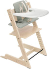 Tripp Trapp High Chair2 and Cushion with  Tray - Natural with Glacier Green Cushion