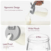Momcozy Breast Milk Pitcher, Resistant to Heat and Cold Abrupt Temp Swings, No Leak Glass Breast Milk Fridge Storage Container with Wide Mouth