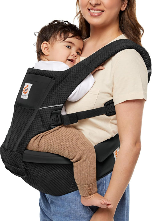 Alta Hip Seat All-Position Breathable Mesh Hip Seat & Carrier, Onyx Black