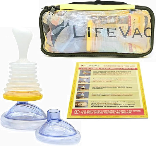 Travel Kit (Canadian Version) - Choking Rescue Device, Portable Suction Rescue Device First Aid Kit for Kids and Adults, Portable Airway Suction Device | anti Choking Device for Children and Adults