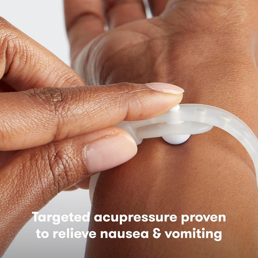 Nausea Bands for Morning Sickness Relief, 24/7 Support through Pressure Point Therapy, Includes 2 Bands and Storage Case