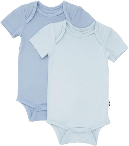 Bodysuit – Unisex Bodysuits - Short Sleeve Baby Bodysuits Made from Bamboo Rayon Material, 2-Pack