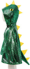53062, Dragon Toddler Cape, Green/Metallic, US Size 2-3T