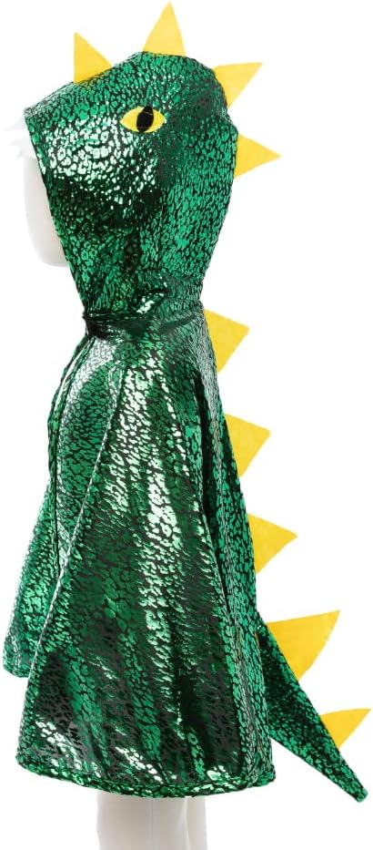53062, Dragon Toddler Cape, Green/Metallic, US Size 2-3T