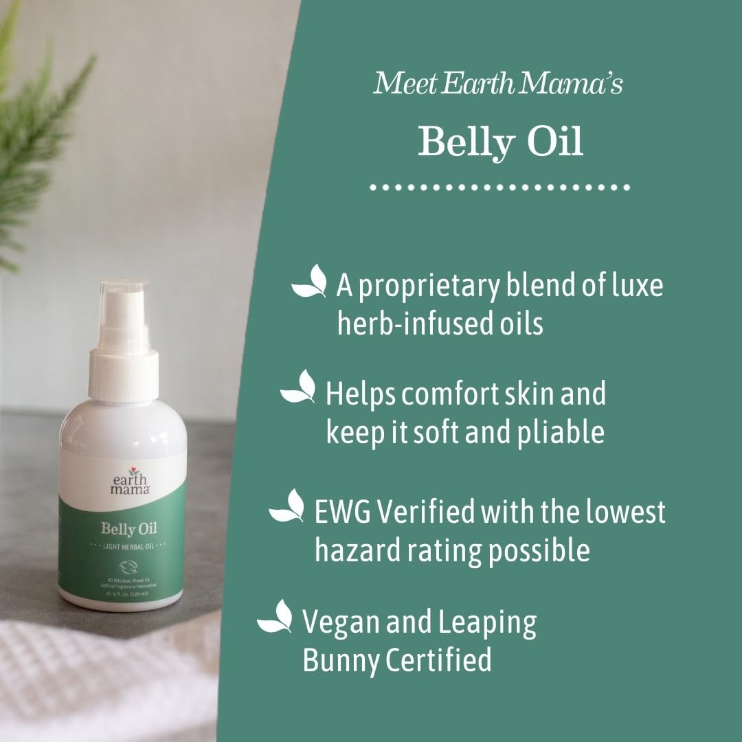 Angel Baby Natural Stretch Oil, 4-Ounce Bottle