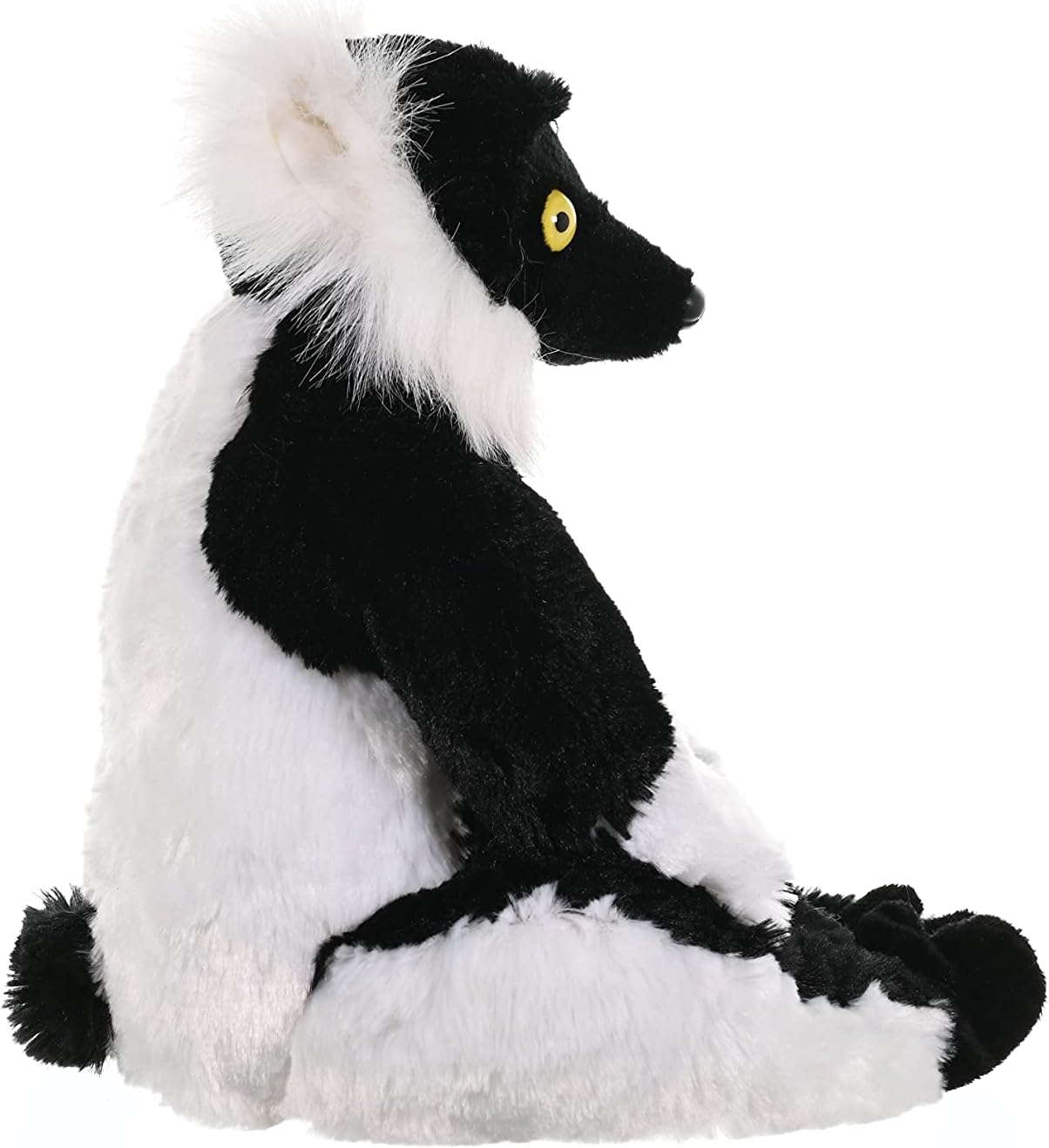 Lemur Plush Stuffed Animal Toy, Gifts for Kids, Black and White, 12 Inches