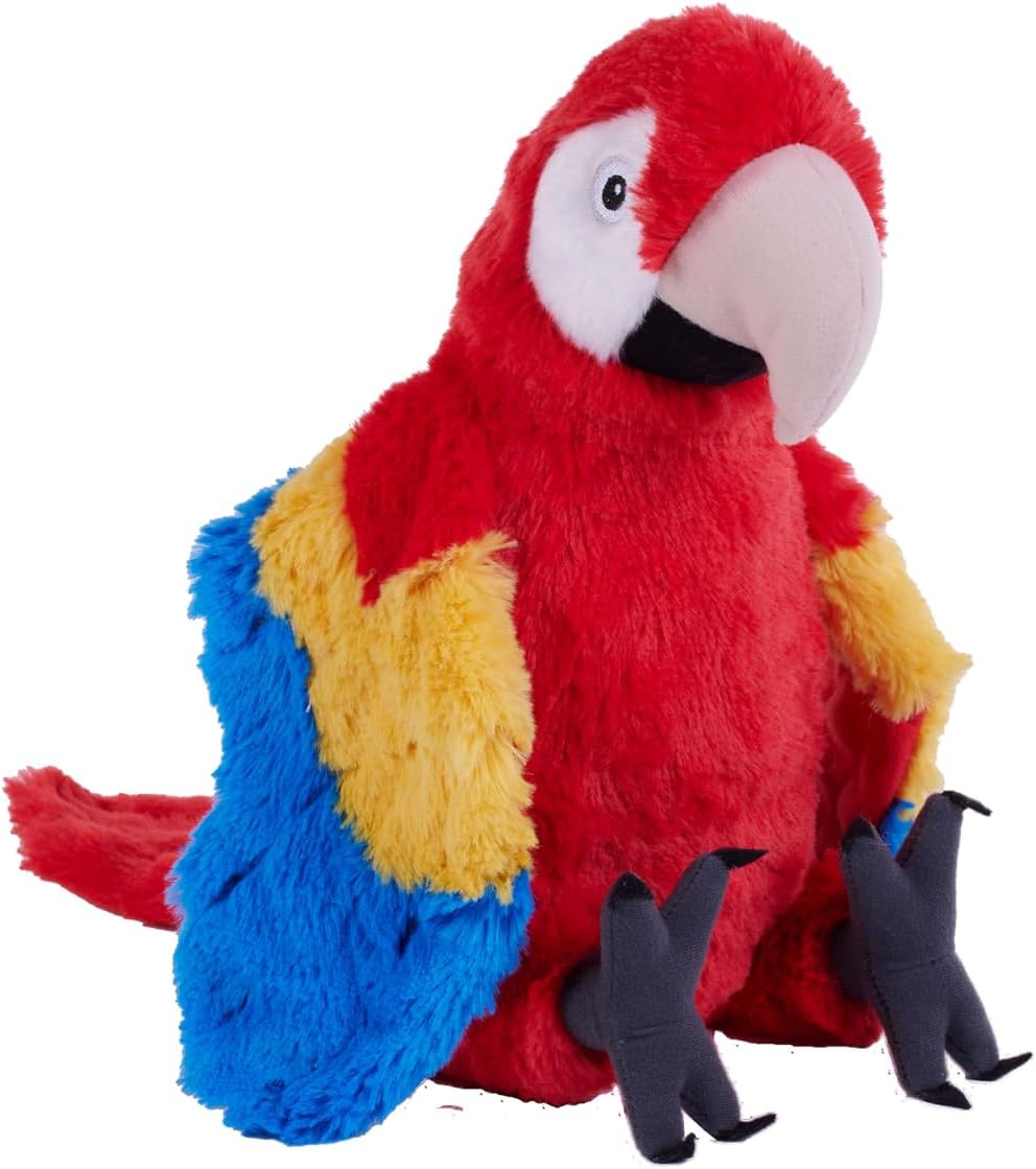 Cuddlekins Eco Scarlet Macaw, Stuffed Animal, 12 Inches, Plush Toy, Fill Is Spun Recycled Water Bottles, Eco Friendly