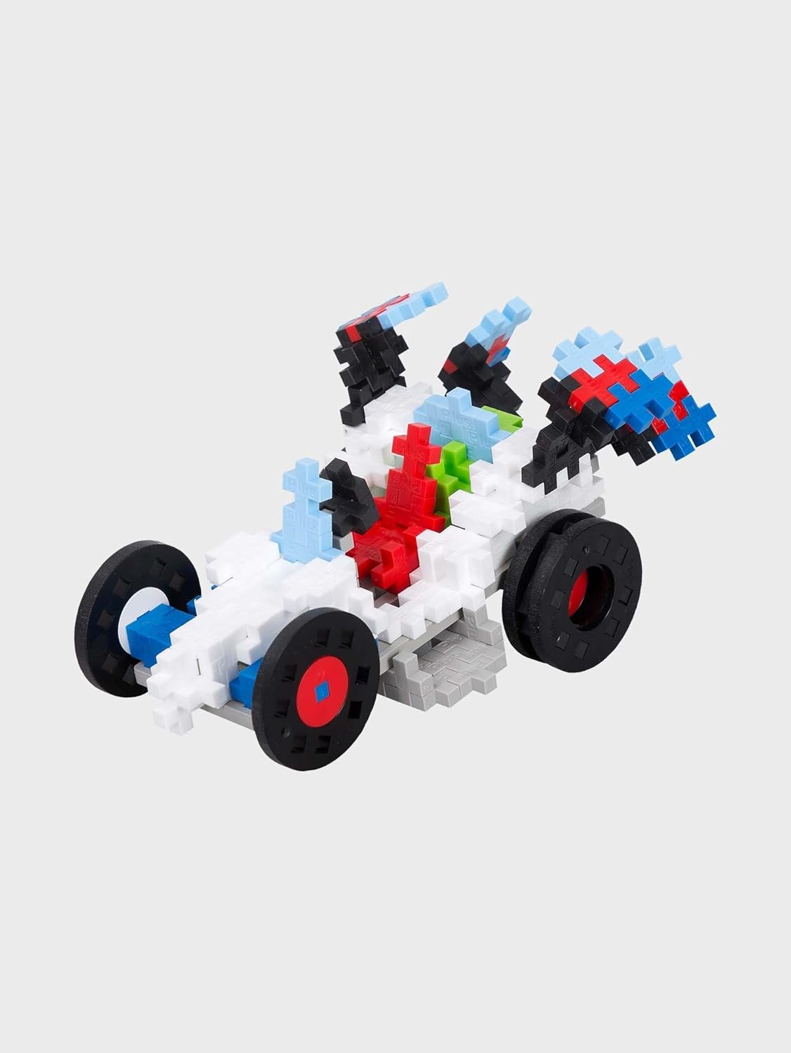 Plus-Plus - Learn to Build Go! Vehicles - 500 Pieces - Creative Building and Construction Set - Mix of Basic Colors in a Box - Kids 5 to 12 Years - P7011, 20Mm