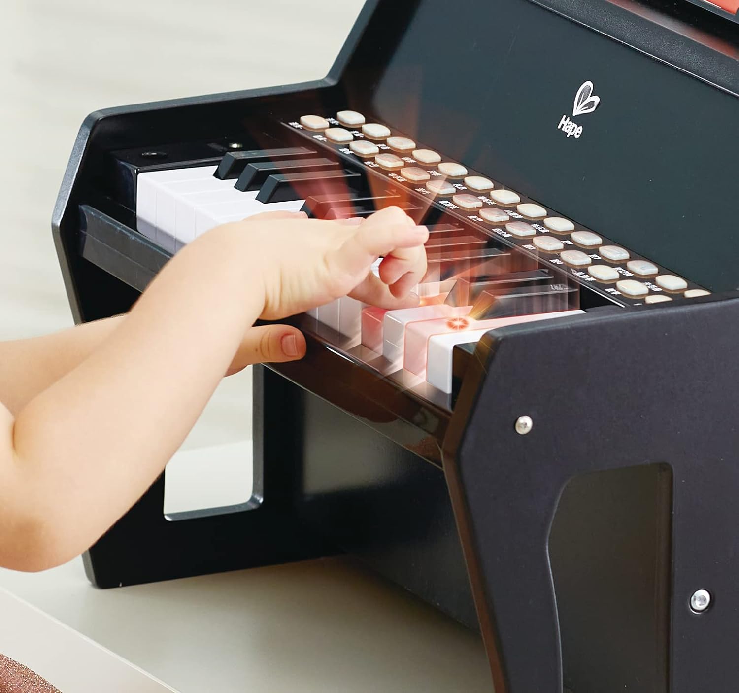 Learn with Lights Piano, Black