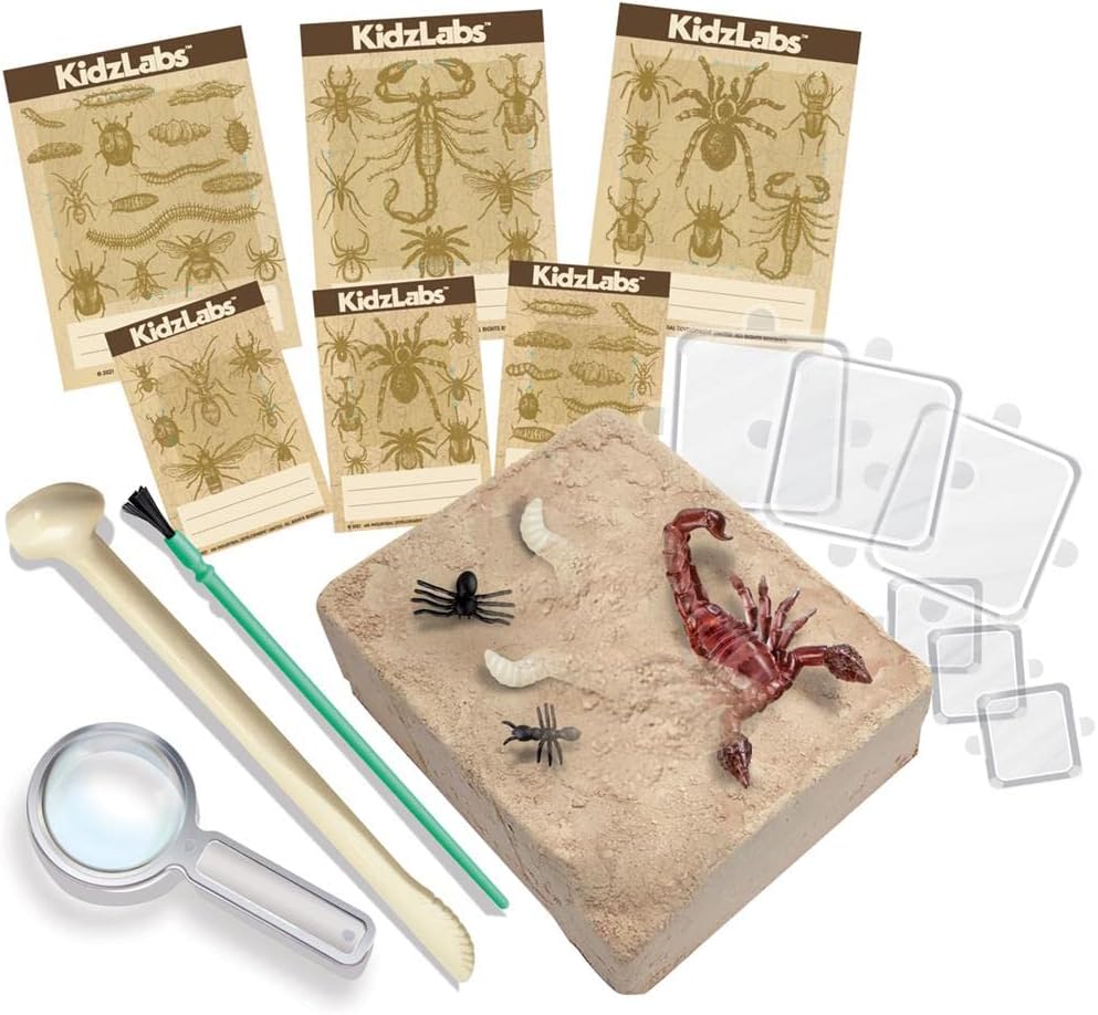 403397 Kidzlabs-Creepy Crawlies Digging Kit, Mixed Colours