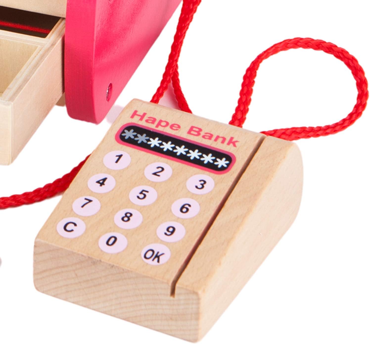 Checkout Wooden Register Pretend & Play Role Play Set with Accessories