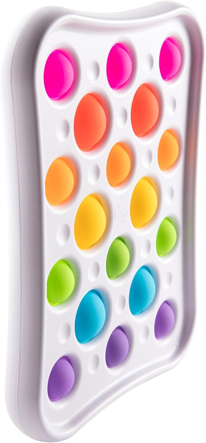 Dimpl Pops, Sensory Fidget Toy with 18 Popping Bubbles for Kids & Adults Ages 3 Years+