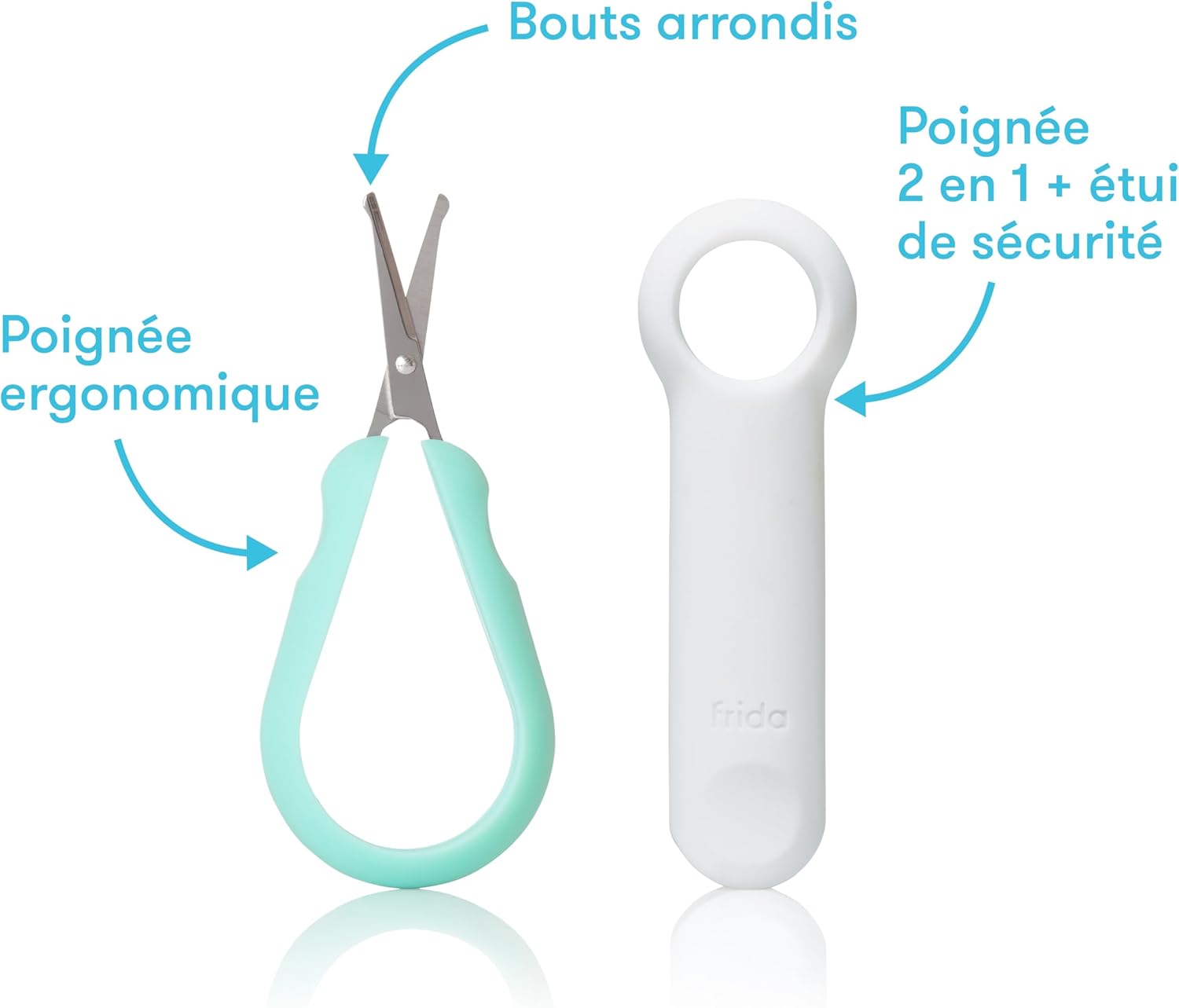 Easy Grip Nail Scissors | Grooming Essentials Safe for Infant Newborn Toddler Nails