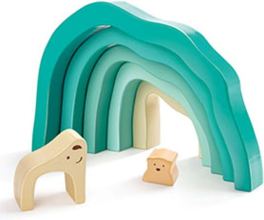 - Arctic Polar Bear Stacking Blocks