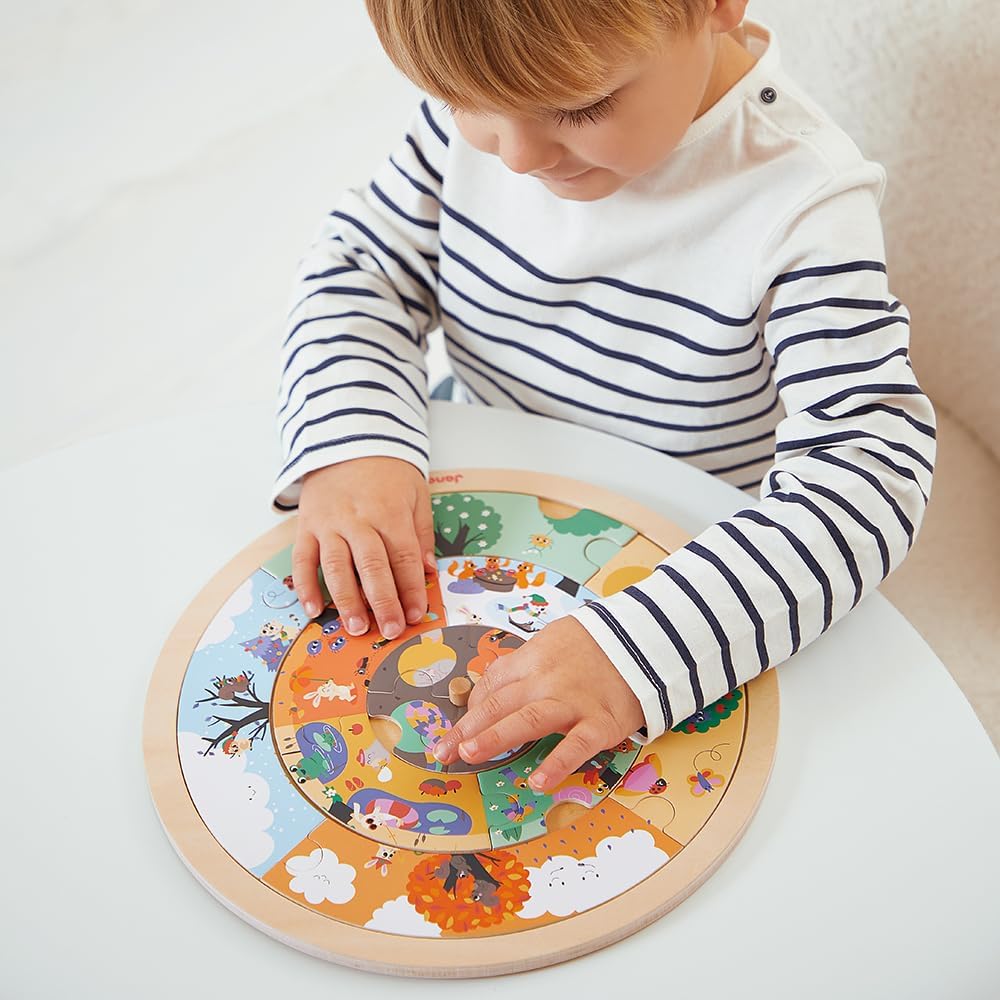 - Garden - Observation Puzzle - Educational Game - Learn the Concept of Time - Early-Discovery for Children and Toddlers - from 4 Years + - Multilingual - J05090