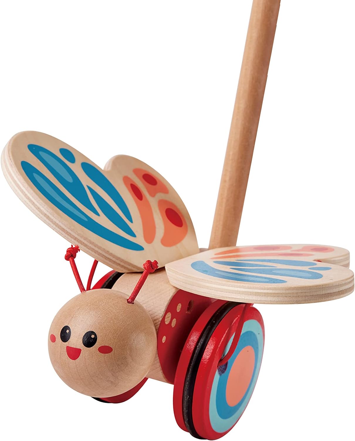 - Butterfly Wooden Push and Pull Toy