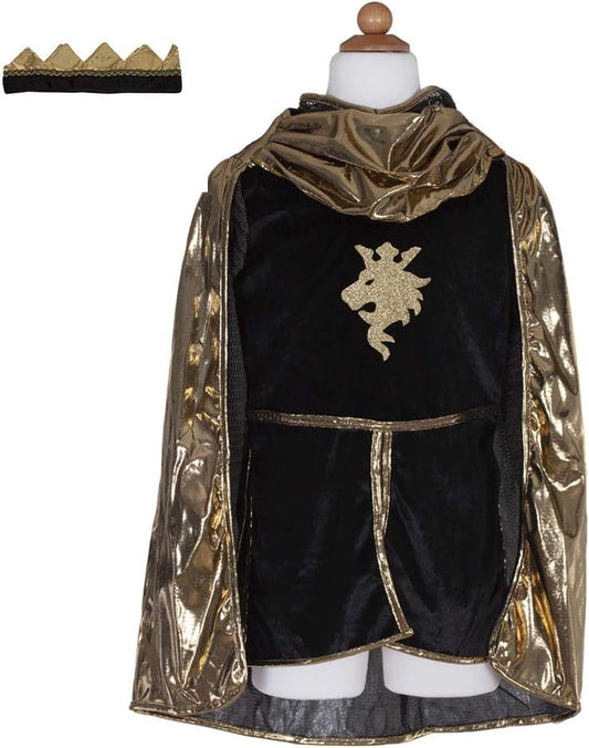 61955, Golden Knight with Tunic, Cape, & Crown, US Size 5-6