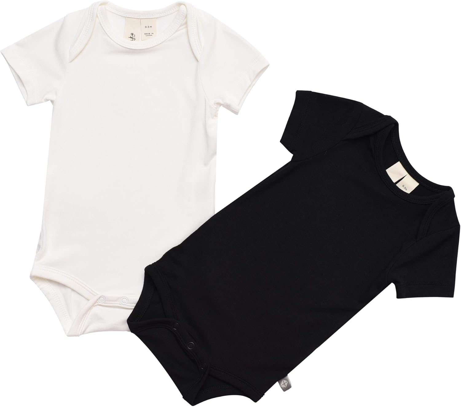 Bodysuit – Unisex Bodysuits - Short Sleeve Baby Bodysuits Made from Bamboo Rayon Material, 2-Pack
