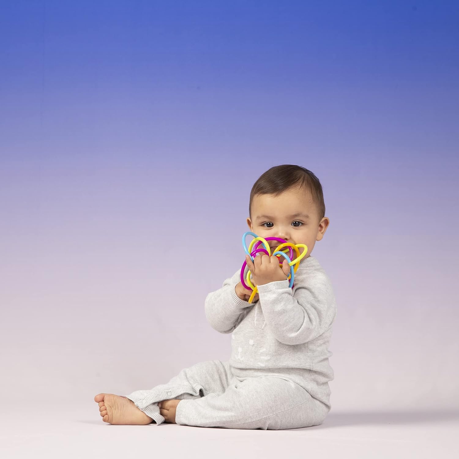 Winkel Rattle and Sensory Teether Toy