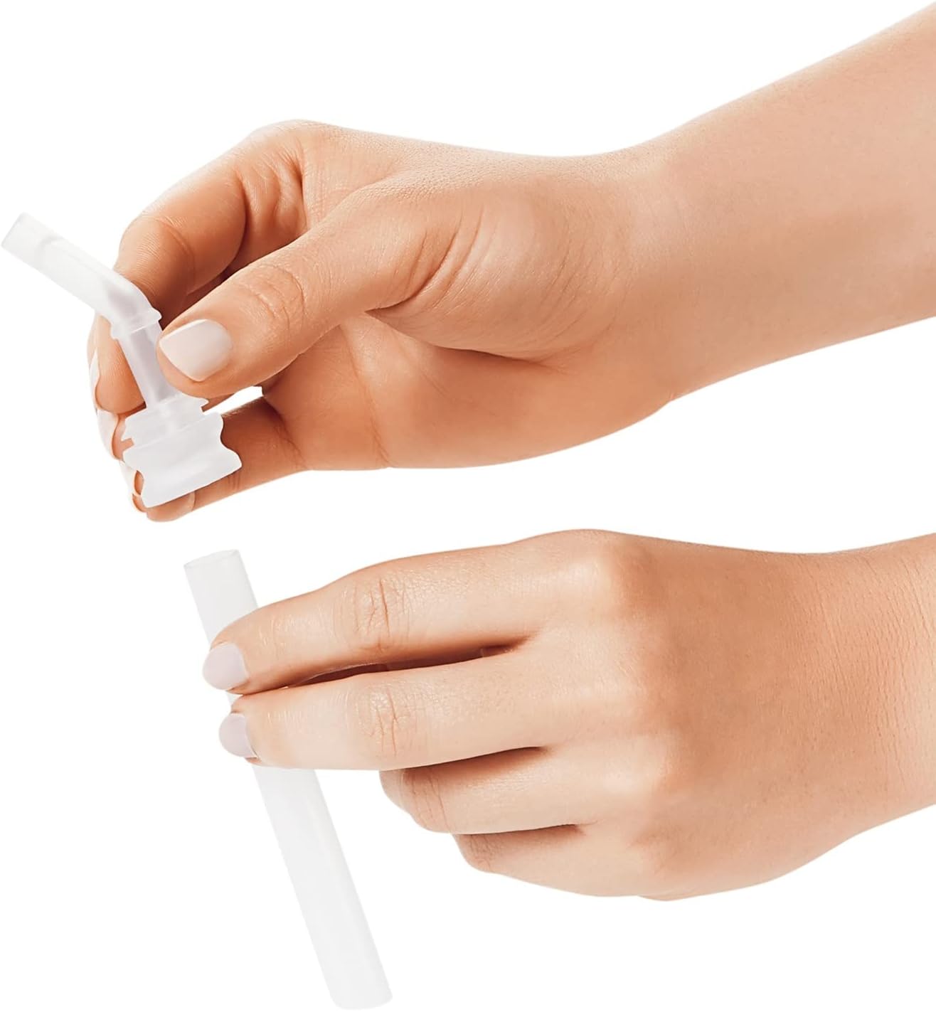 Tot Transitions Straw Cup, Replacement Straws, 9 Oz, 2 Count, White