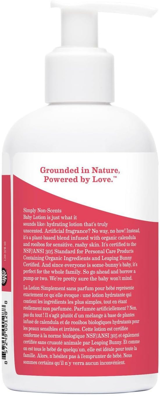 Earth Mama Natural Non-Scents Baby Lotion, 240 Milliliters