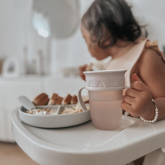 Nouka All around Cup | Leak Proof and Easy Grip | Removable Handles | Wave