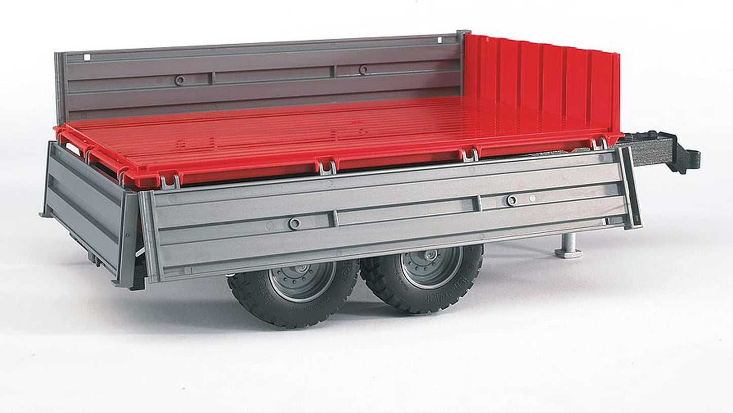 02019 Tipping Trailer Accessory with Hitch for Farm Tractors, Construction & Forestry Trucks, Realistic Foldable Side Walls, 1:16 Scale