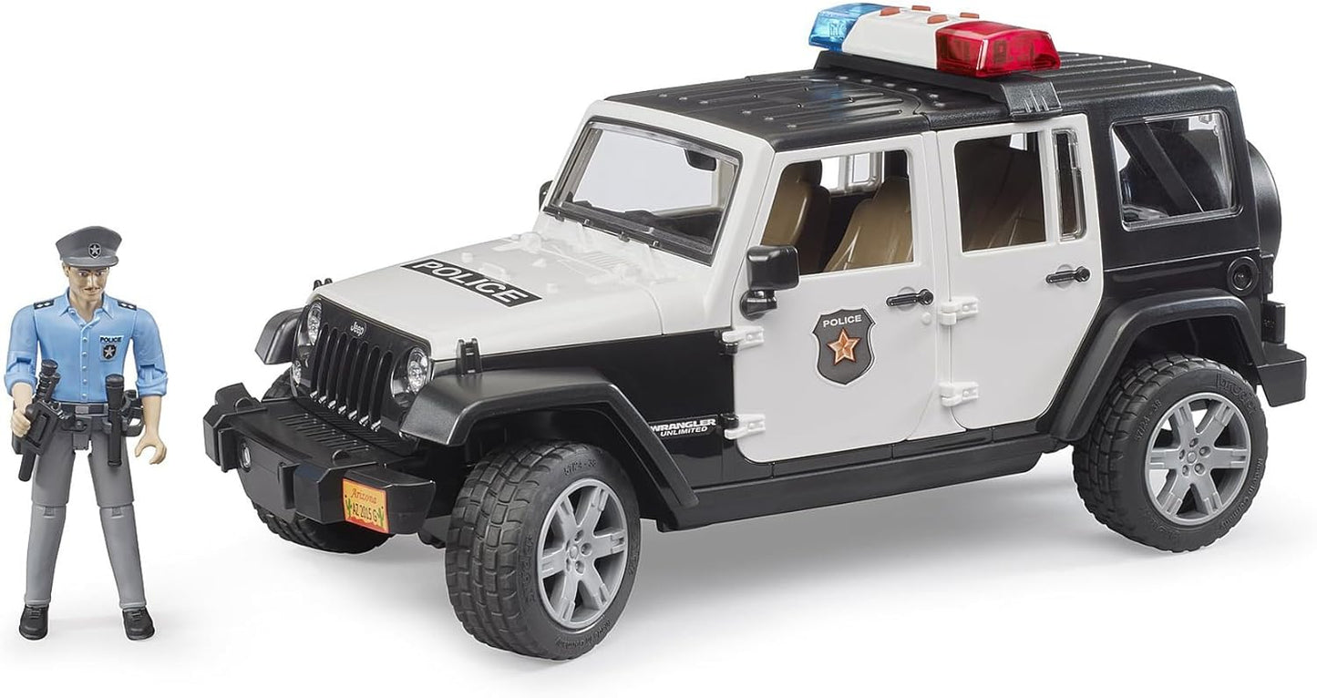 Jeep Wrangler Unlimited Rubicon Police Car with Policeman