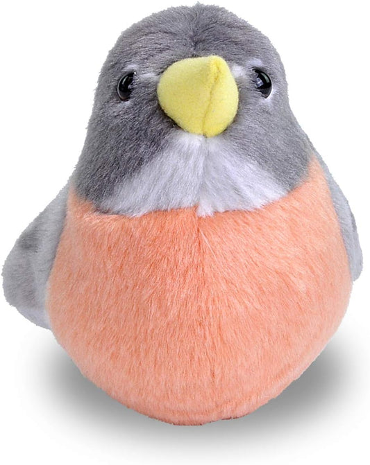 18222 Audubon Birds American Robin Plush Authentic Bird Sound, Stuffed Animal, Bird Toys for Kids, American Robin