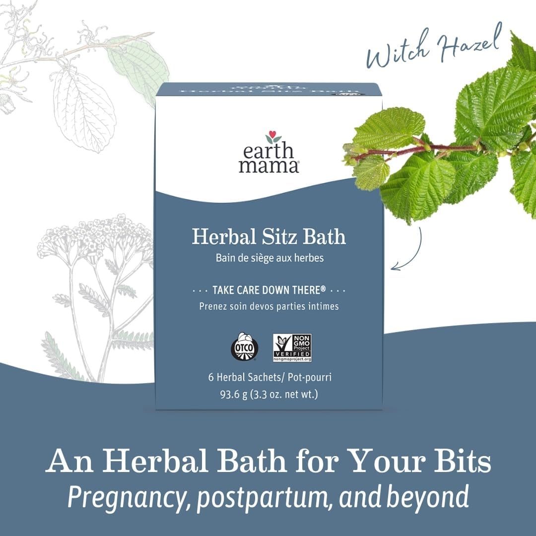 Postpartum Recovery Kit, Take Care down There® Trifecta with Organic Perineal Balm, Sitz Bath & Herbal Peri Spray, 3-Piece Set
