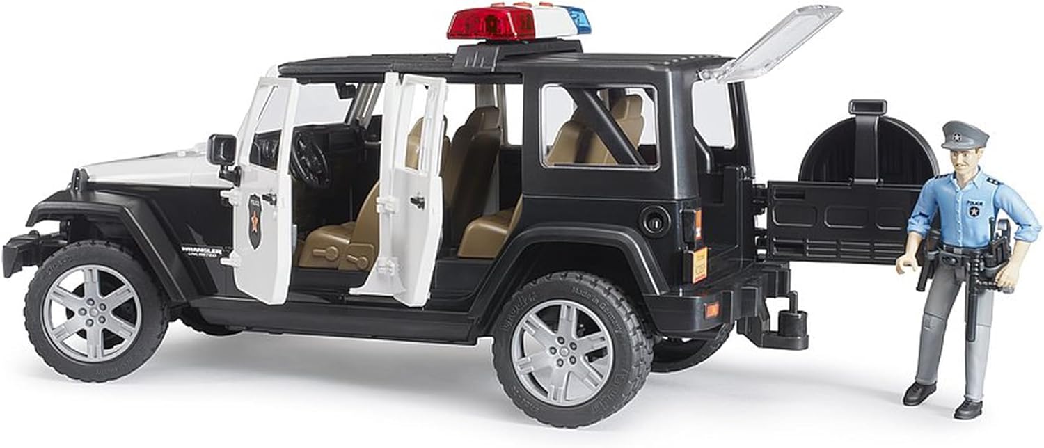 Jeep Wrangler Unlimited Rubicon Police Car with Policeman