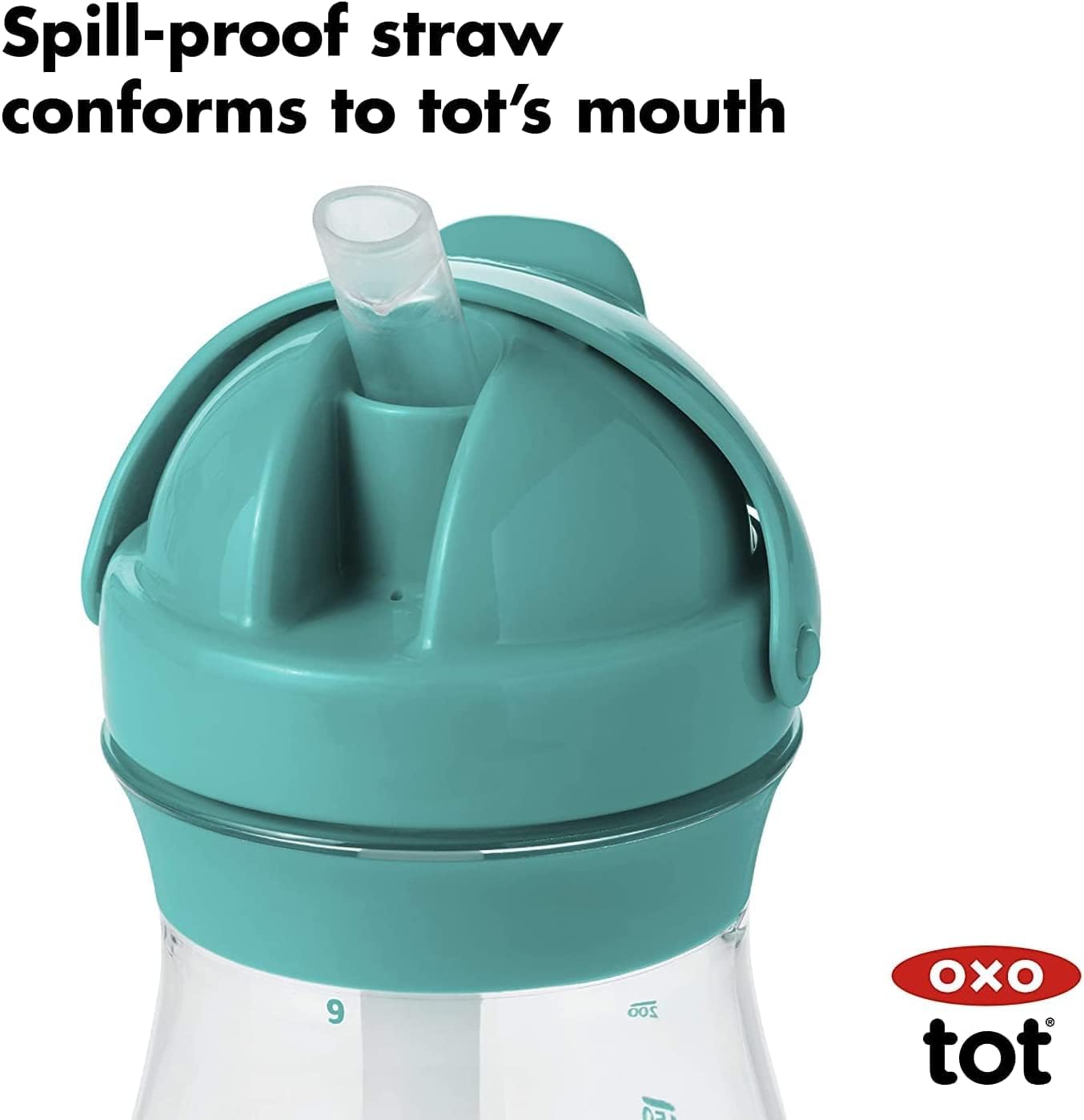 Transitions Straw Cup, Teal, 9 Ounce