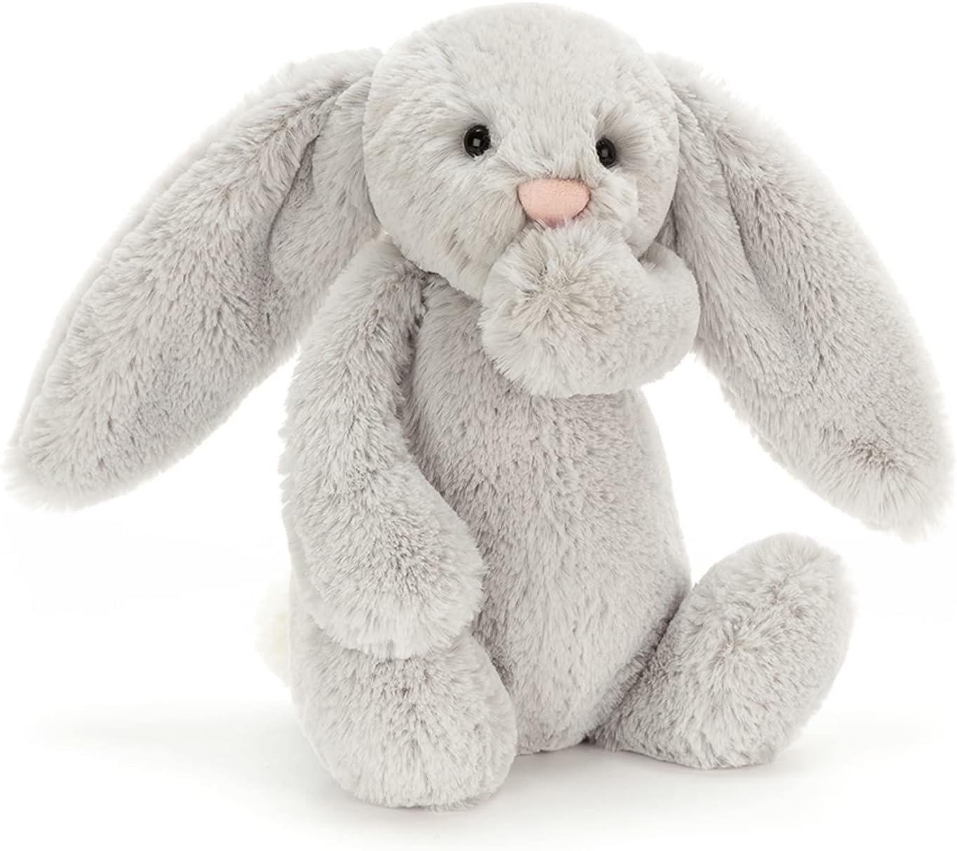 Bashful Grey Bunny Stuffed Animal, Medium, 12 Inches