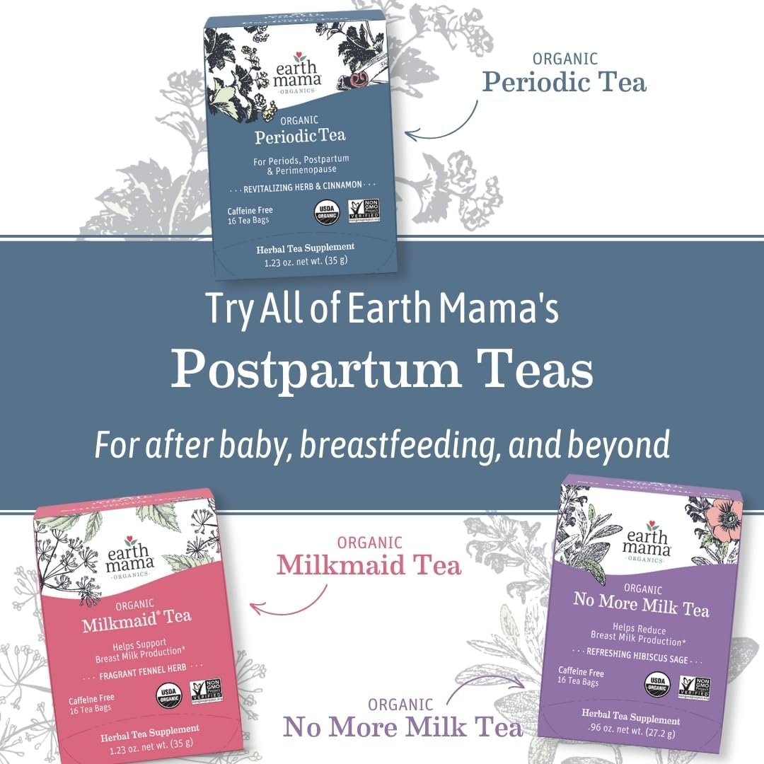 Organic Third Trimester Tea for Pregnancy Comfort and Childbirth Preparation, 16-Count