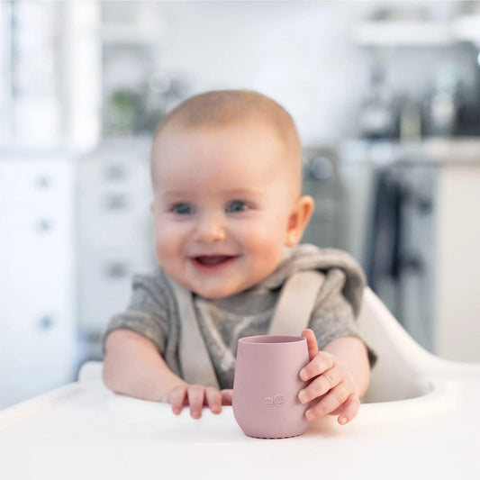 Tiny Cup (Blush) - 100% Silicone Training Cup for Infants - Designed by a Pediatric Feeding Specialist - 4 Months+