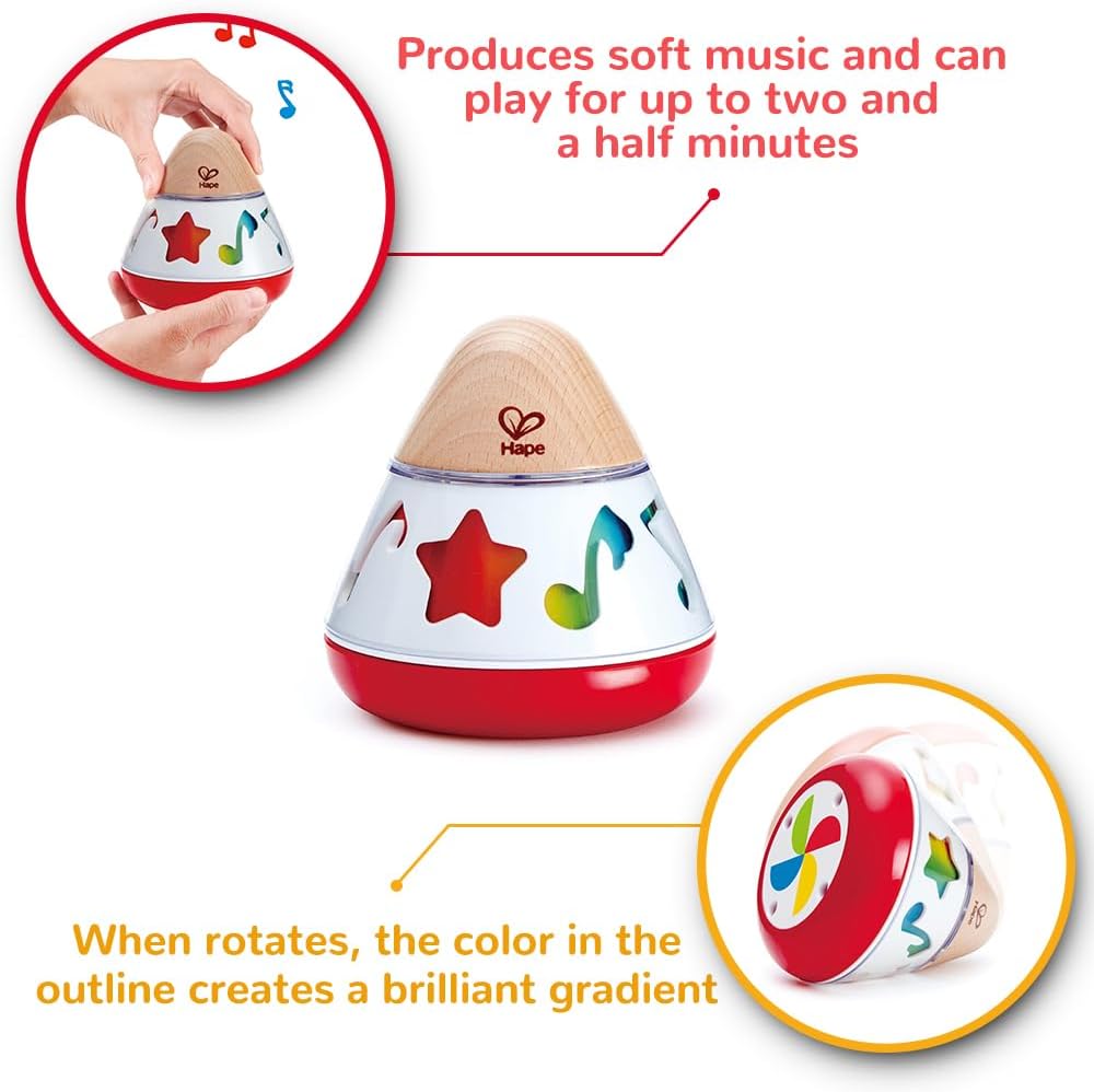 E0332 Rotating Baby Music Box, Spin & Play the Music, Battery Not Needed, 40 X 40 Cm, Multicolor
