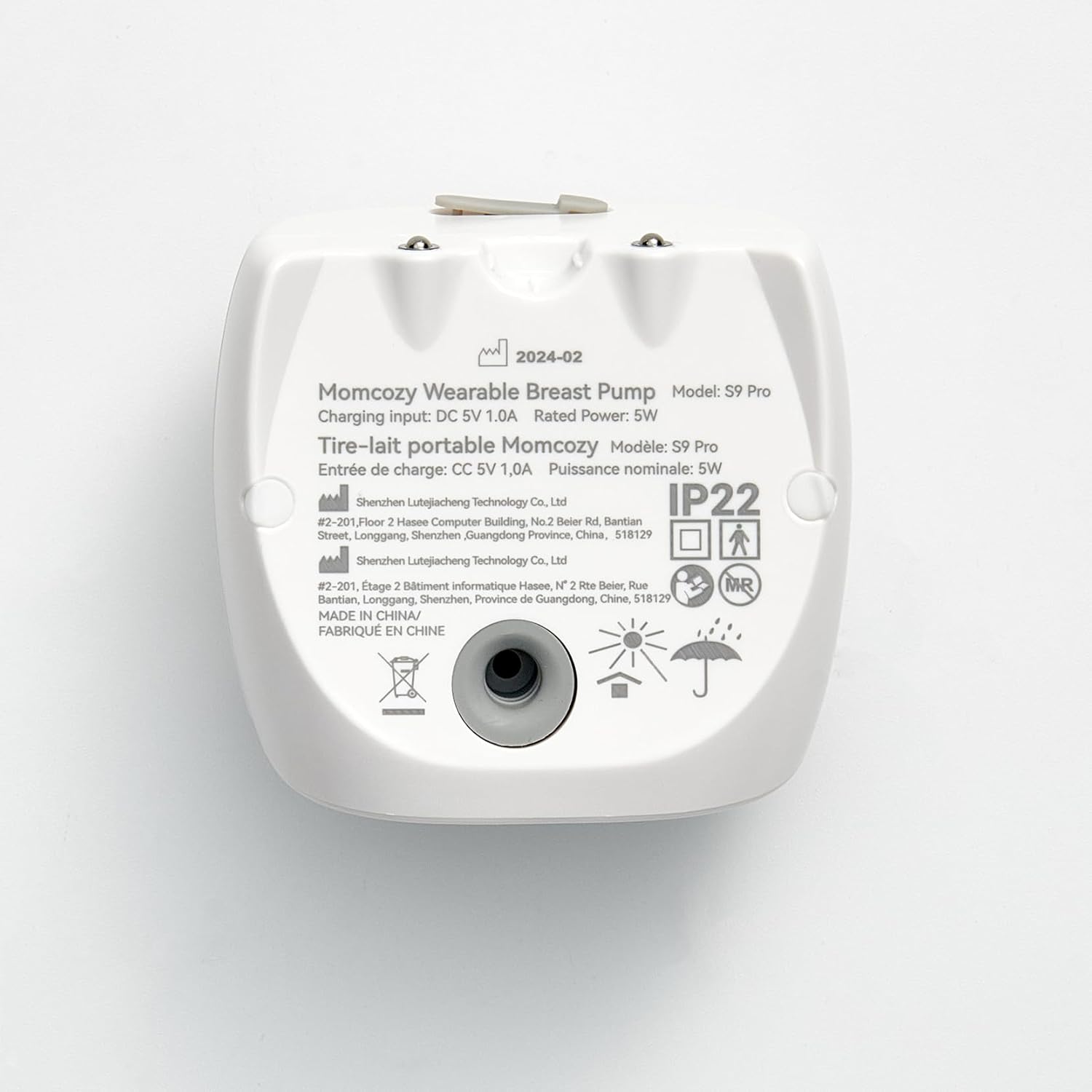 S9 Pro Updated Hands Free Breast Pump, Wearable Breast Pump of Longer Battery Life & LED Display, Double Electric Pump with 2 Modes & 9 Levels - 24Mm, 2 Pack Gray