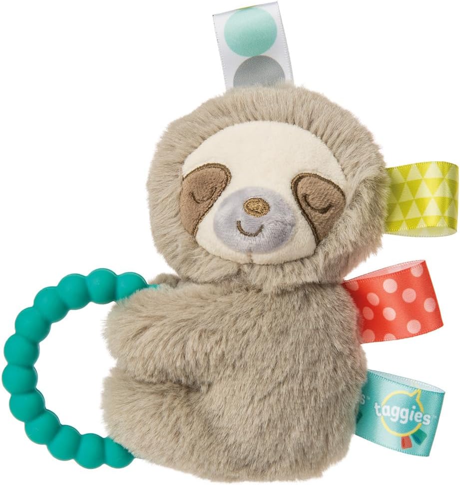 - Baby Infant Toddler - Taggies Rattle - Molasses Sloth - Sensory Toy 5''