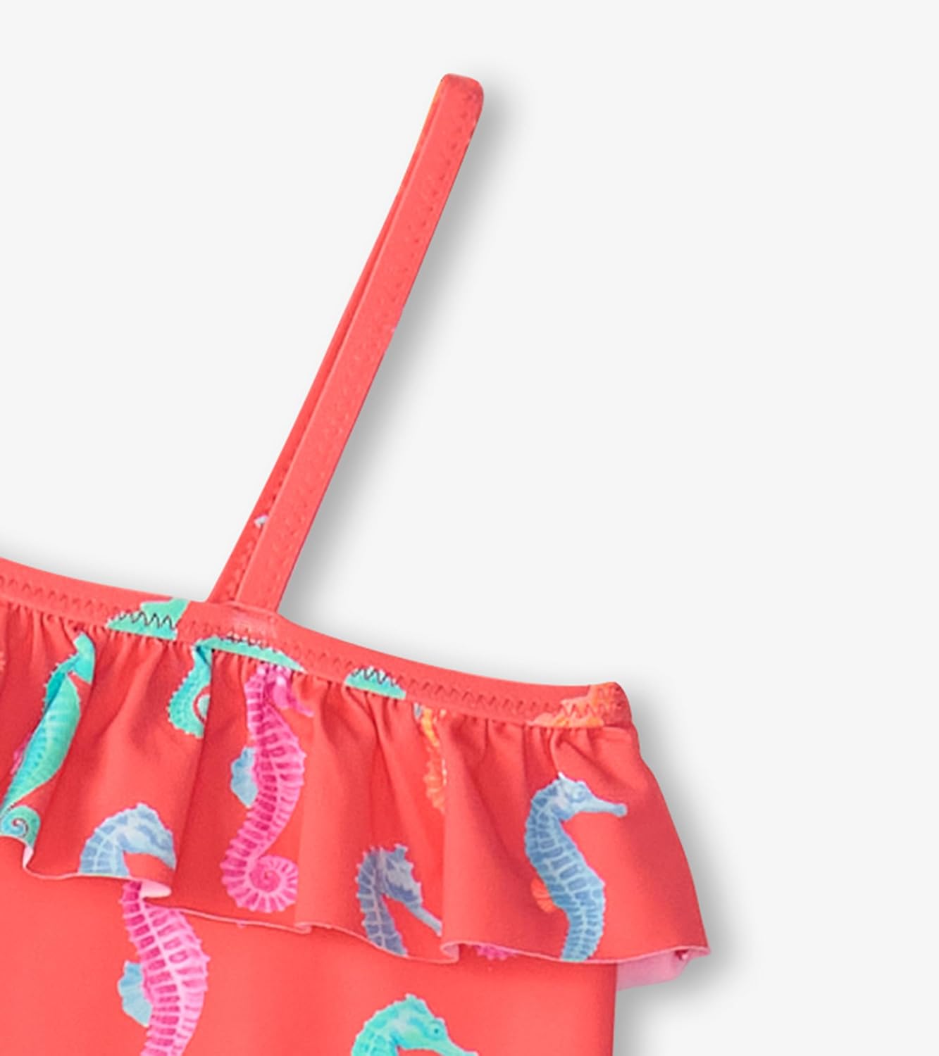 Girls Ruffle Trim Swimsuitone Piece Swimsuit