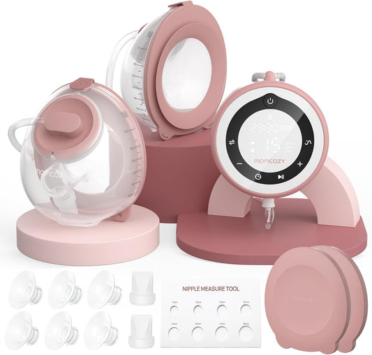 Breast Pump V1 Pro Hospital-Grade, Hands-Free & Portable Wearable Pump, Upgraded Electric Pump with 3 Fine-Tuned Rhythms|15 Levels, Come with Leak-Proof