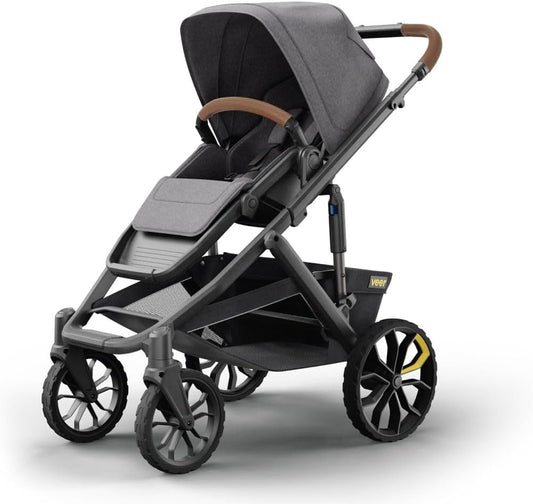Switch&Roll Switchback Stroller with Leather Grips - Black